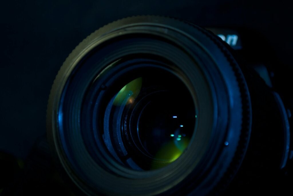 Camera Lens in Close Up Photo